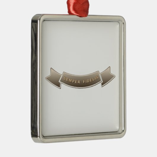 Semper Fidelis Metalen Ornament (Rechts)