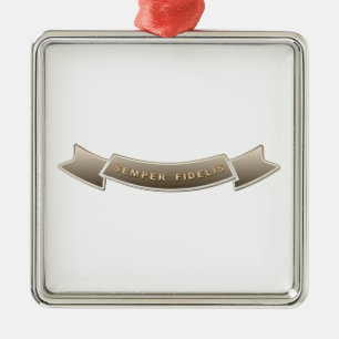 Semper Fidelis Metalen Ornament