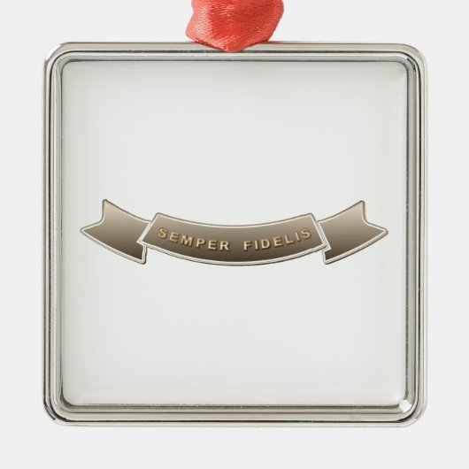 Semper Fidelis Metalen Ornament (Voorkant)