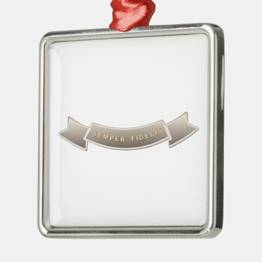Semper Fidelis Metalen Ornament (Links)