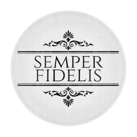 Semper Fidelis Snijplank (Voorkant)