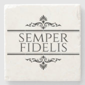 Semper Fidelis Stenen Onderzetter (Voorkant)