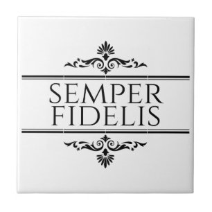 Semper Fidelis Tegeltje