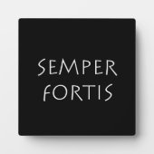 Semper fortis fotoplaat (Voorkant)