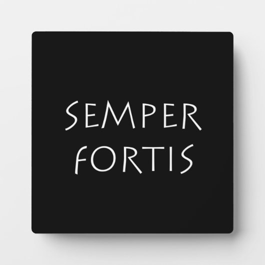 Semper fortis fotoplaat (Voorkant)