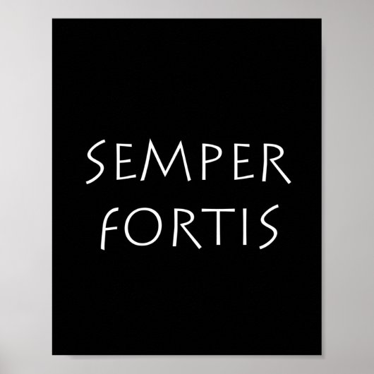 Semper fortis poster (Voorkant)
