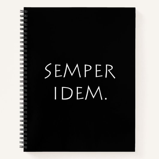 Semper-Idem Notitieboek (Voorkant)
