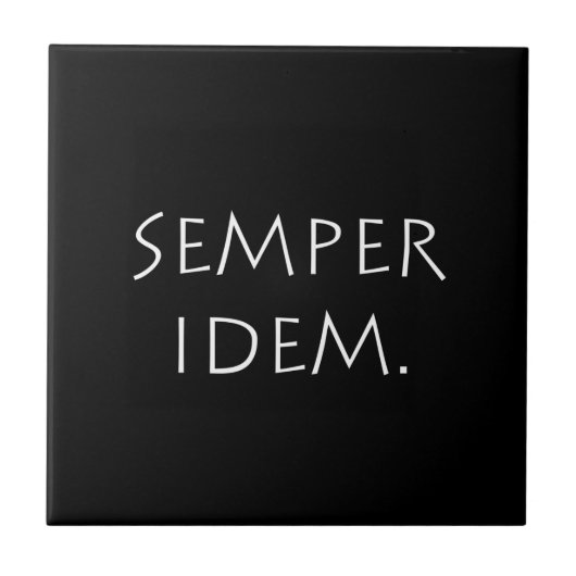 Semper-Idem Tegeltje (Voorkant)