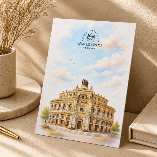 Semper Opera Duitsland | Bekende Iconische Landmar Briefkaart