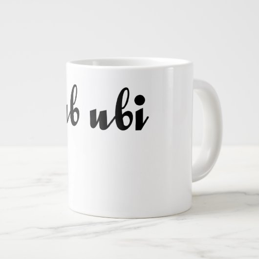 Semper Ubi Sub Ubi Grote Koffiekop (Voorkant rechts)