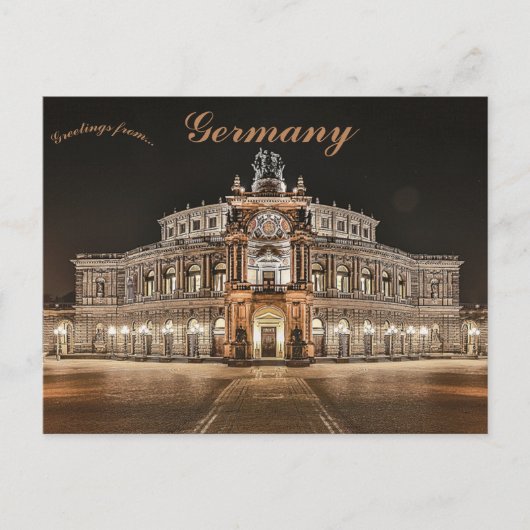 Semperoper Dresden Duitsland Briefkaart (Voorkant)