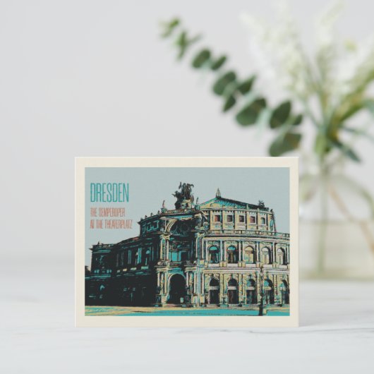 Semperoper Opera House & Concert Hall, Dresden Briefkaart (Staand voorkant)