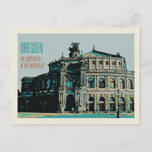 Semperoper Opera House & Concert Hall, Dresden Briefkaart (Voorkant)