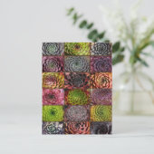 Sempervivum - Houseleek - Hauswurz - Collage Briefkaart (Staand voorkant)