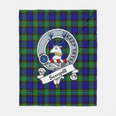 Sempill Modern Clan badge Tartan Pset Fleece Deken (Voorkant)
