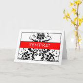 Sempre - de Kaart van het Huwelijk van Gelukwensen (Gele Bloem)