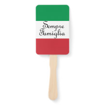 Sempre Famiglia en Italiaanse vlaggen