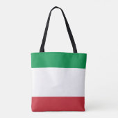 Sempre Famiglia en Italiaanse vlaggen Tote Bag (Achterkant)