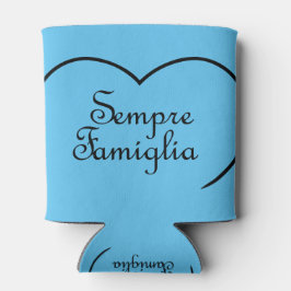 Sempre Famiglia Italy "Always Family" Heart Blikjeskoeler