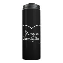 Sempre Famiglia Italy "Always Family" Heart