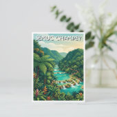 Semuc Champey Guatemala Reizen Briefkaart (Staand voorkant)