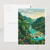 Semuc Champey Guatemala Reizen Briefkaart (Voorkant / Achterkant)