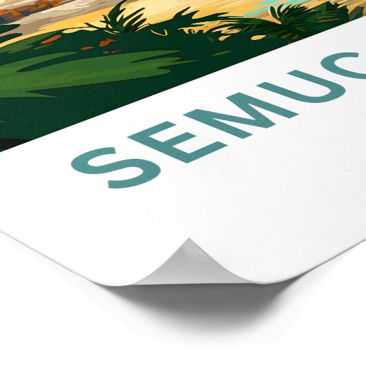 Semuc Champey Guatemala Travel Print (Hoek)