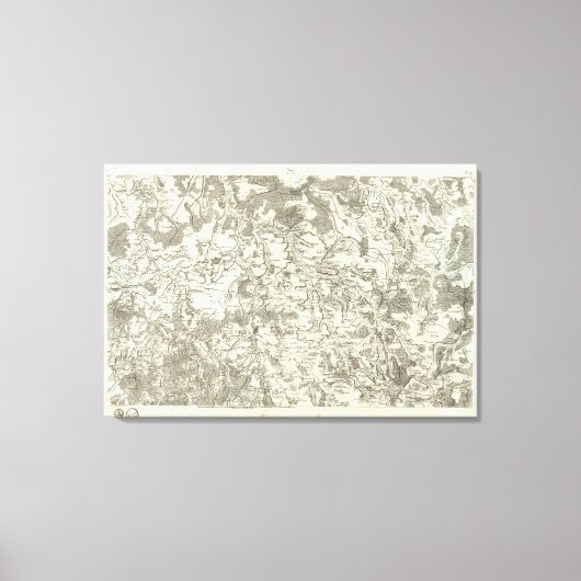 Semur, Montbard Canvas Afdruk (Voorkant)