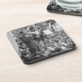 Sen. Robert Kennedy Campagne voor Amerikaans Presi Bier Onderzetter (Linkerzijde)