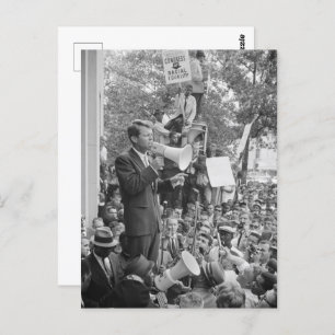 Sen. Robert Kennedy Campagne voor Amerikaans Presi Briefkaart