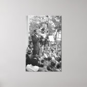 Sen. Robert Kennedy Campagne voor Amerikaans Presi Canvas Afdruk (Voorkant)