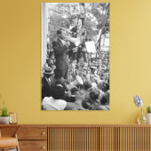 Sen. Robert Kennedy Campagne voor Amerikaans Presi Canvas Afdruk (Insitu (Woonkamer))