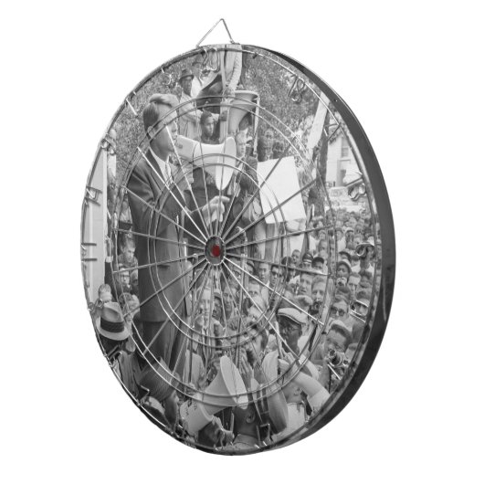 Sen. Robert Kennedy Campagne voor Amerikaans Presi Dartbord (Voorkant Rechts)