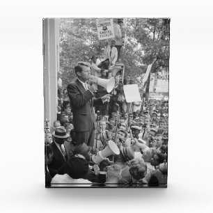 Sen. Robert Kennedy Campagne voor Amerikaans Presi Fotoblokken