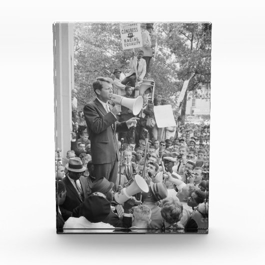 Sen. Robert Kennedy Campagne voor Amerikaans Presi Fotoblokken (Voorkant)