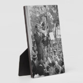 Sen. Robert Kennedy Campagne voor Amerikaans Presi Fotoplaat (Zijkant)