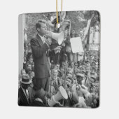 Sen. Robert Kennedy Campagne voor Amerikaans Presi Keramisch Ornament (Links)