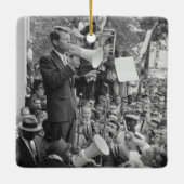 Sen. Robert Kennedy Campagne voor Amerikaans Presi Keramisch Ornament (Achterkant)