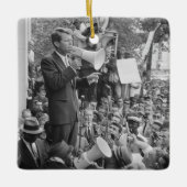 Sen. Robert Kennedy Campagne voor Amerikaans Presi Keramisch Ornament (Voorkant)