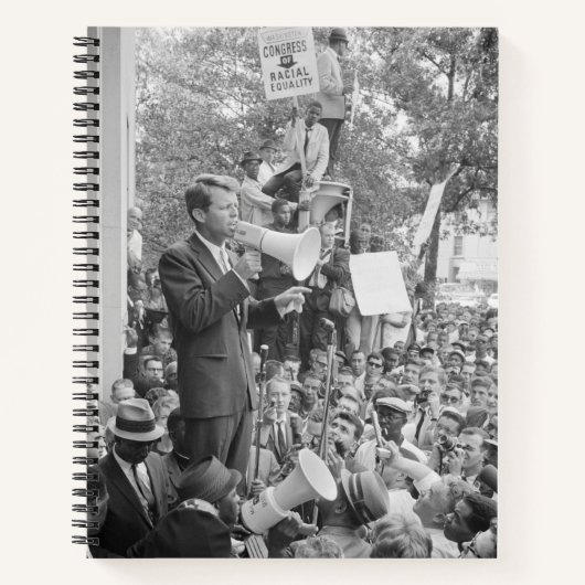 Sen. Robert Kennedy Campagne voor Amerikaans Presi Notitieboek (Voorkant)