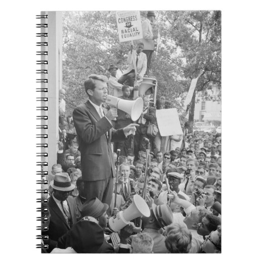 Sen. Robert Kennedy Campagne voor Amerikaans Presi Notitieboek (Voorkant)
