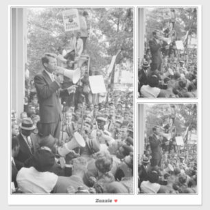 Sen. Robert Kennedy Campagne voor Amerikaans Presi Sticker
