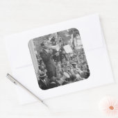 Sen. Robert Kennedy Campagne voor Amerikaans Presi Vierkante Sticker (Envelop)