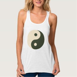 SEN RONDE GOD ZEGEN ZWART WIT MODIEUS LOGO TANKTOP