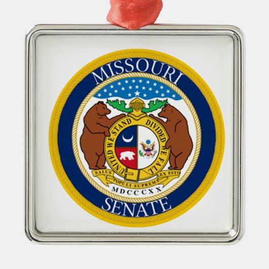 SENAAT VAN MISSOURI METALEN ORNAMENT (Voorkant)