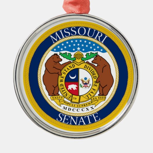 SENAAT VAN MISSOURI METALEN ORNAMENT (Voorkant)
