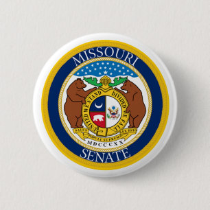 SENAAT VAN MISSOURI RONDE BUTTON 5,7 CM