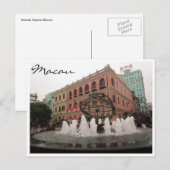 senado macau kleuren briefkaart (Voorkant / Achterkant)