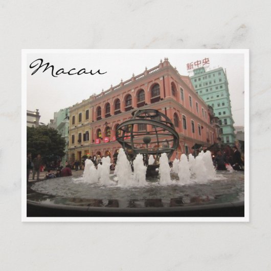 senado macau kleuren briefkaart (Voorkant)