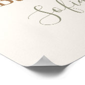 Señal de bienvenida de Teddy Bear Baby shower Boy Poster (Hoek)